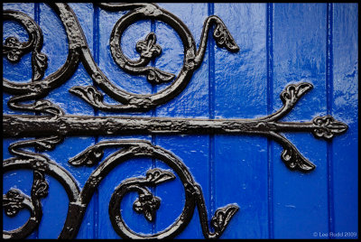 Blue Door and Hinge