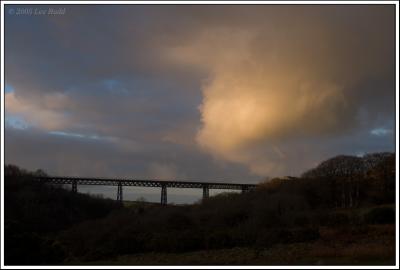 Meldon Viaduct and Cloud light