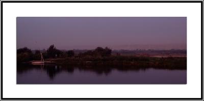 Nile at sunset, New Years eve