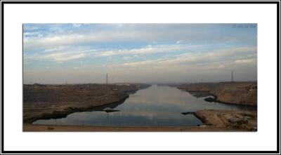 Upstream from Aswan high dam