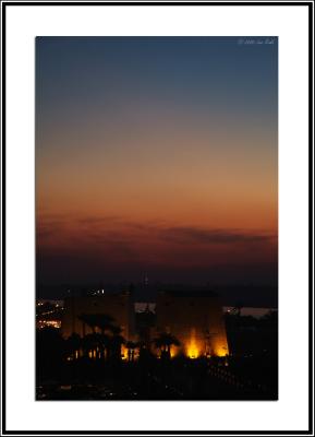 Luxor Temple by night