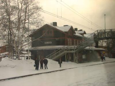 Pociąg Sztokholm - Narvik. Stacja Gällivare.(IMG_2340.JPG)