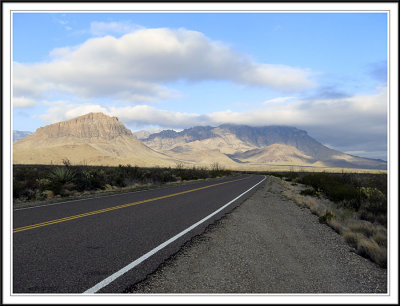 Towards Chisos Mountain