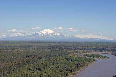 Copper River, Mt. Drum, and Mt. Wrangell