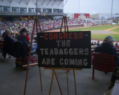 Congress the Teabaggers are Coming Sign