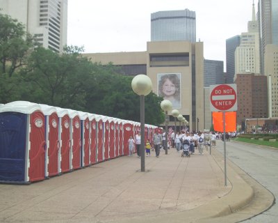 PortaPotties at City Hall