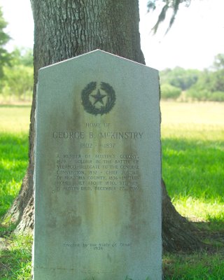 Marker Talking about the Dr whose house that Stephen F Austin Died in