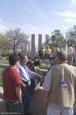 Television Camera guys waiting for the march to start