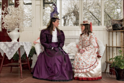 Young Ladies in the Conservatory, Burnside