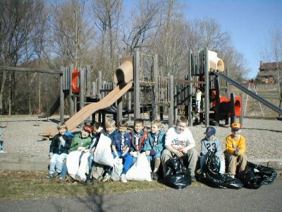 Food drive and park clean up