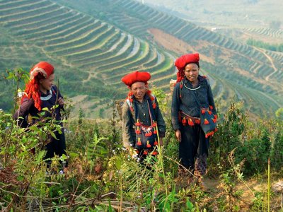 Red Dao Women near Sapa