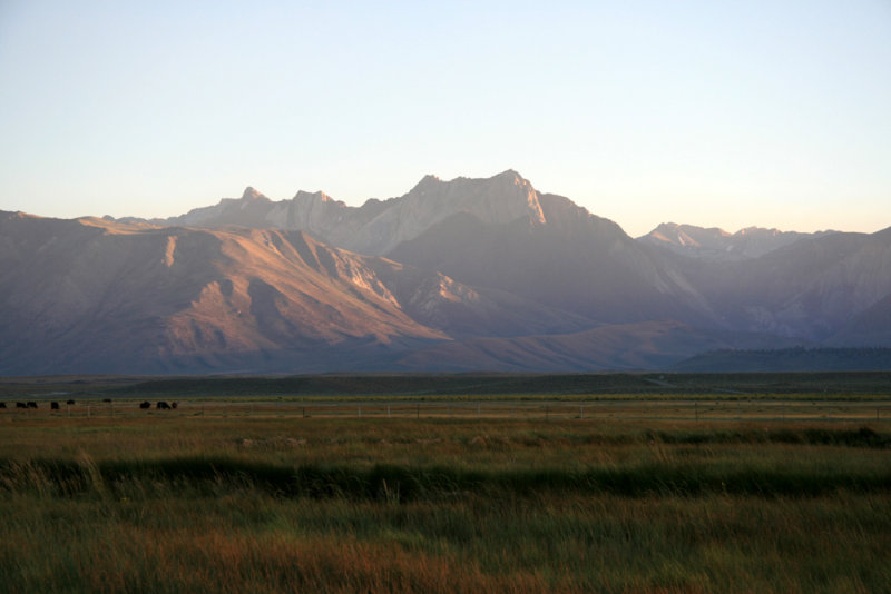 Last light from camp