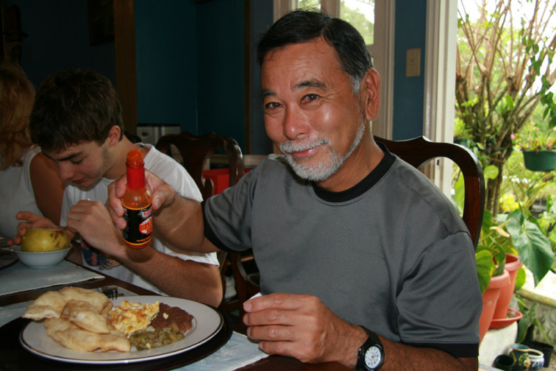 Typical Belizean breakfast