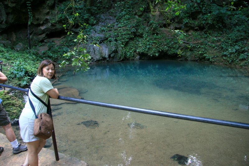 The water goes underground