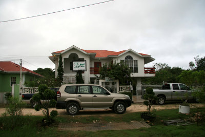 Our rented 4x4 in front of the DNest Inn