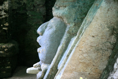 Mayan ruler at the Mask Temple