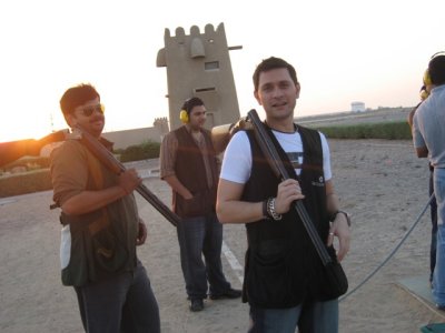 At Jebel Ali Shooting Club with Cousins on 20 OCT 2006