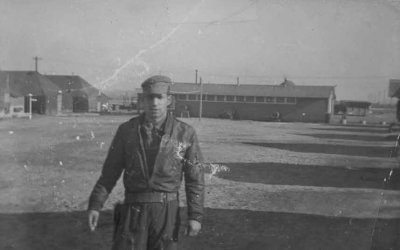George Portoukalian in Squadron Area K16 in1952