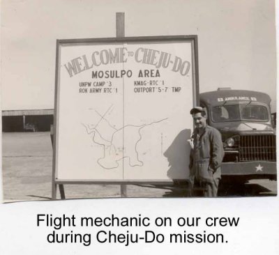 Flight Mechanic at Cheju-Do in 1952/53