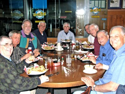 Lunch at Friday's Front Row Grill at Bank One Ballpark in Phoenix.