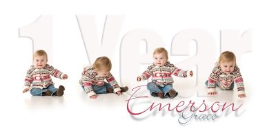 Emerson's 1 year studio shots