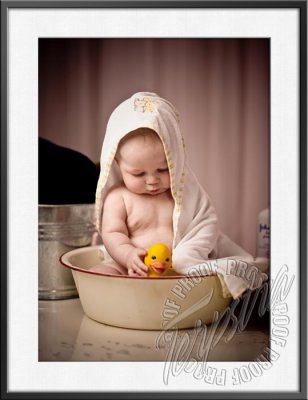 Ava's 6 Month Photos - tub and details