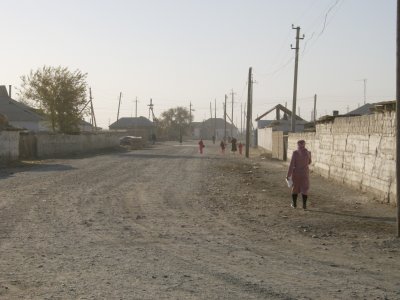 Street in Mirambek's home town, near Kryslorda