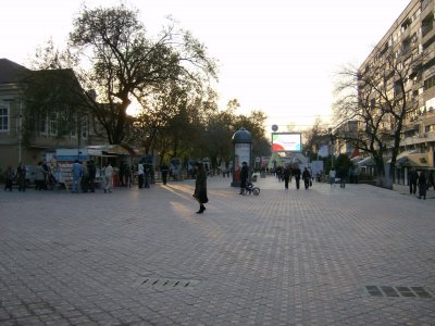 Zhibek Zholy pedestrianised area