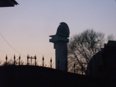 An alien? The observatory on top of the Childrens' Palace