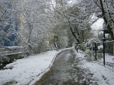 The Almatinka path in the snow