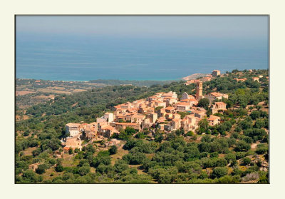 La village d'Aregno en Balagne