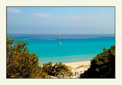 La plage de saleccia dans les agriates