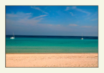 La plage de saleccia dans les agriates