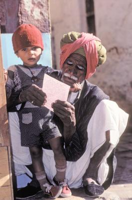 homme et enfant  jaisalmer