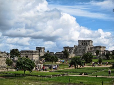 El Castillo at Tulum Mayan ruins, Mexico