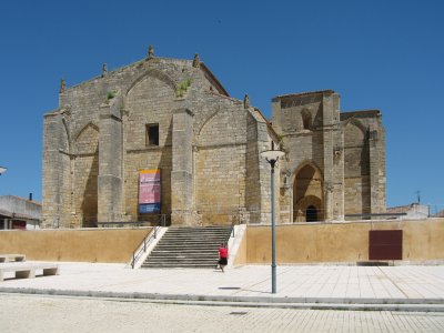 Romanic style Iglesia de Santa Maria la Blanca (XIII c) built by templars in Villalcazar de Sirga