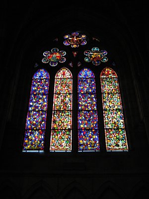 Stained glass at Catedral de Leon