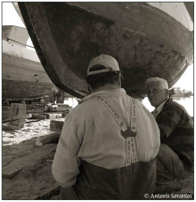14 Jan 2006 Boatyard workers
