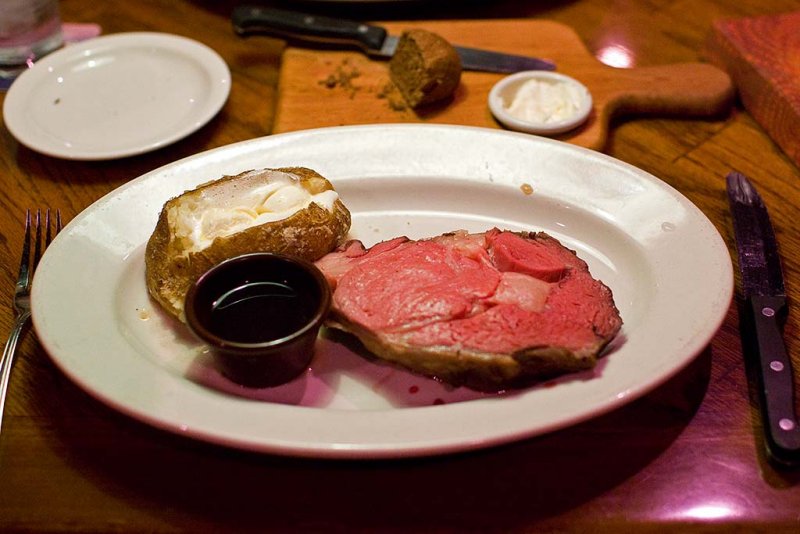 12/2/2009  16 oz. Medium Rare Prime Rib at Outback Steakhouse