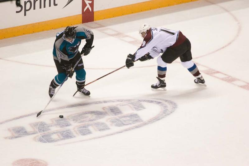 Steve Bernier and Joe Sakic