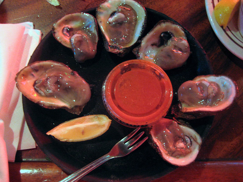 Oysters on the half shell at Acme Oyster House