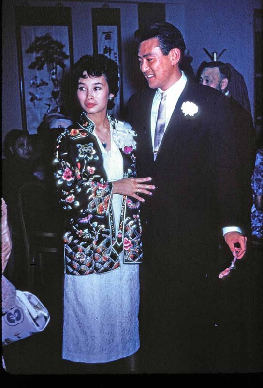 Juanita's wedding reception - 1957