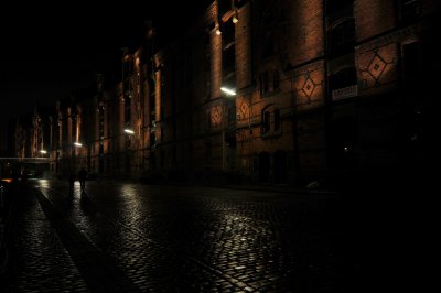 Hamburg at night