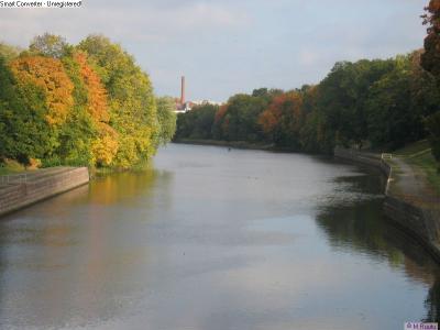 The river Aura upstream by the Cathedral