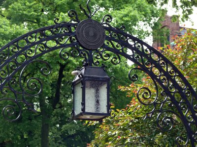 Lamp at Rutgers Arch