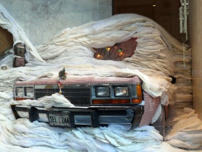 Drive in window at Anthropologie