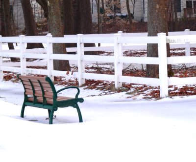 wintertime fence