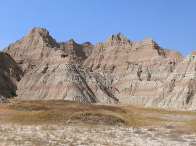 badlands on a clear day