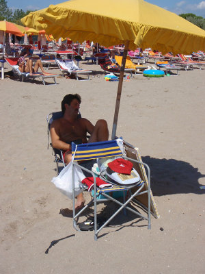 Mittagspause am Strand v.Cavallino