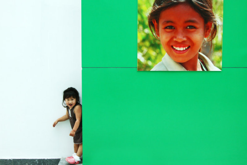 Outside The Timor-Leste Pavilion at Shanghai Expo, China, 2010